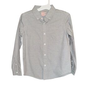 Cat & Jack Light Gray Kids Button-Down Shirt size 8 new